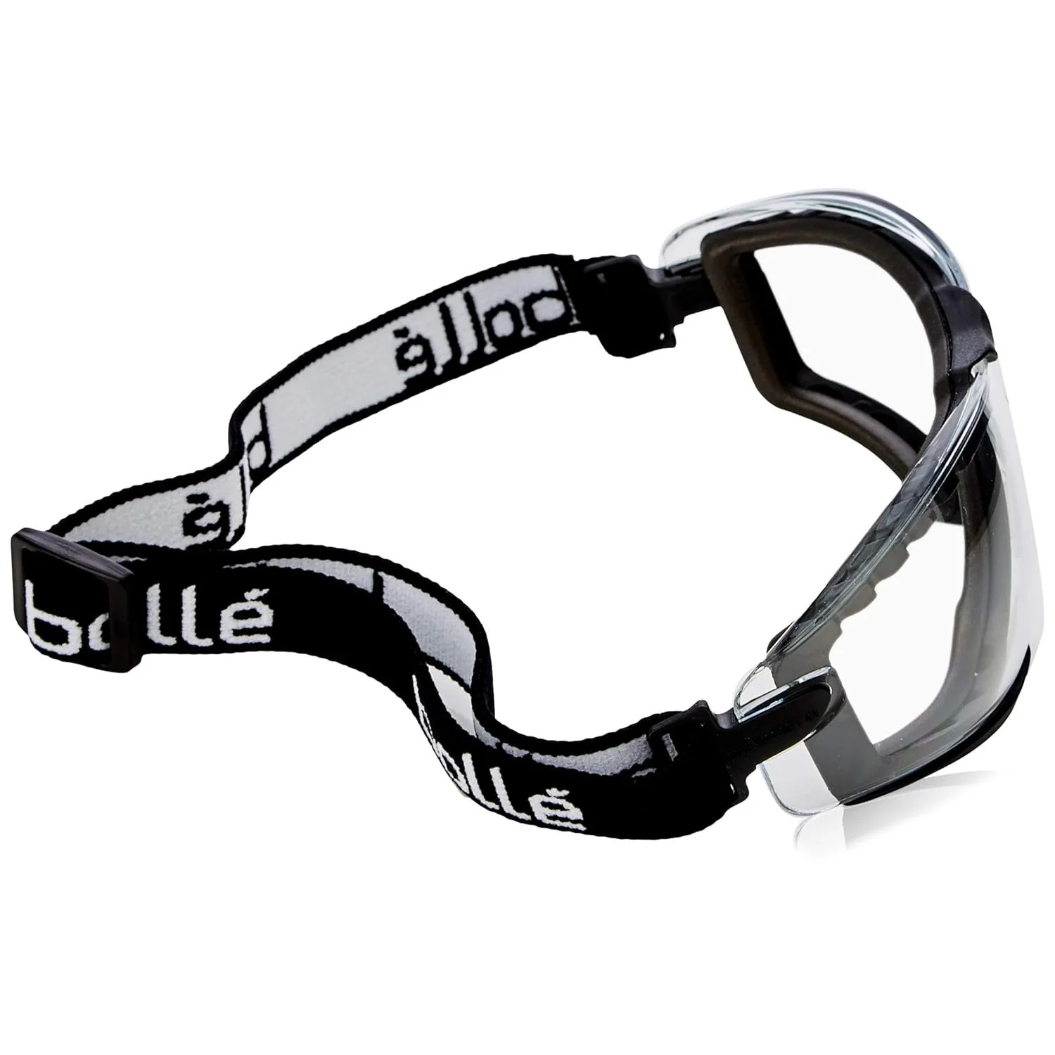 Bolle Cobra Safety Goggle Black Strap Clear Anti-Fog Lens - Image 3