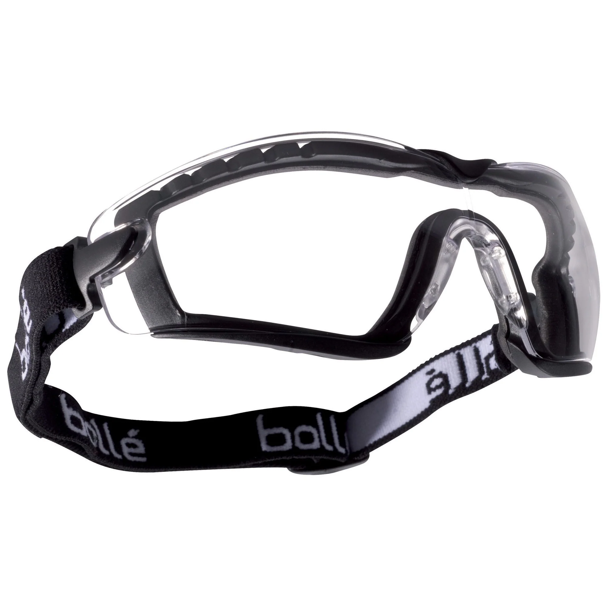 Bolle Cobra Safety Goggle Black Strap Clear Anti-Fog Lens - Image 5
