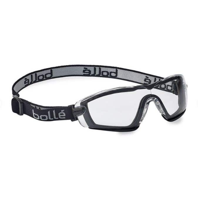 Bolle Cobra Safety Goggle Black Strap Clear Anti-Fog Lens - Image 6
