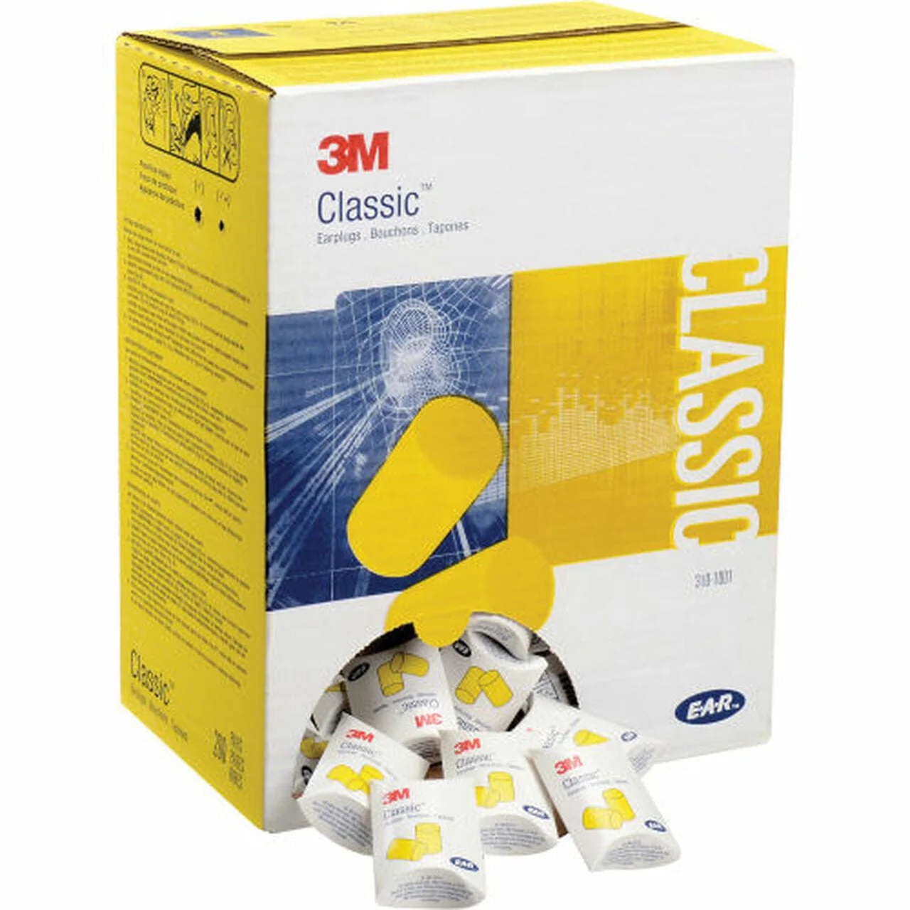 3M E-A-R Classic Earplugs 310-1001 Uncorded NRR-29 (200-Pr Box) - Image 3