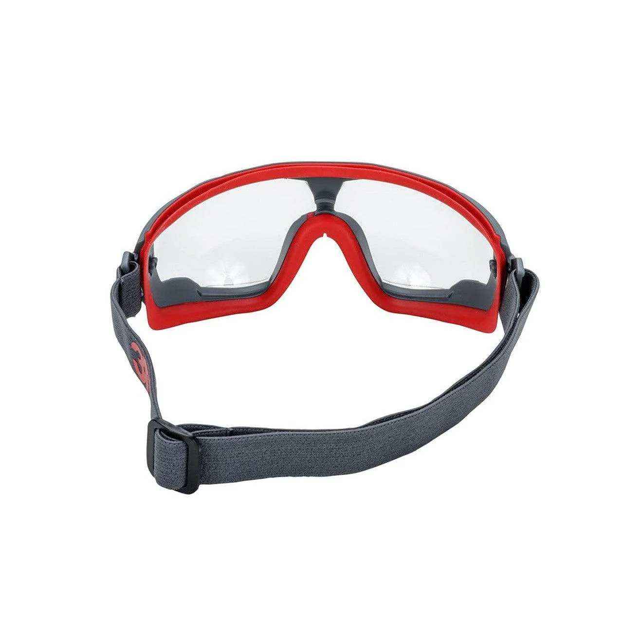 3M GoggleGear 500 Gray/Red Frame with Clear Scotchgard Anti-Fog Lens - Image 5