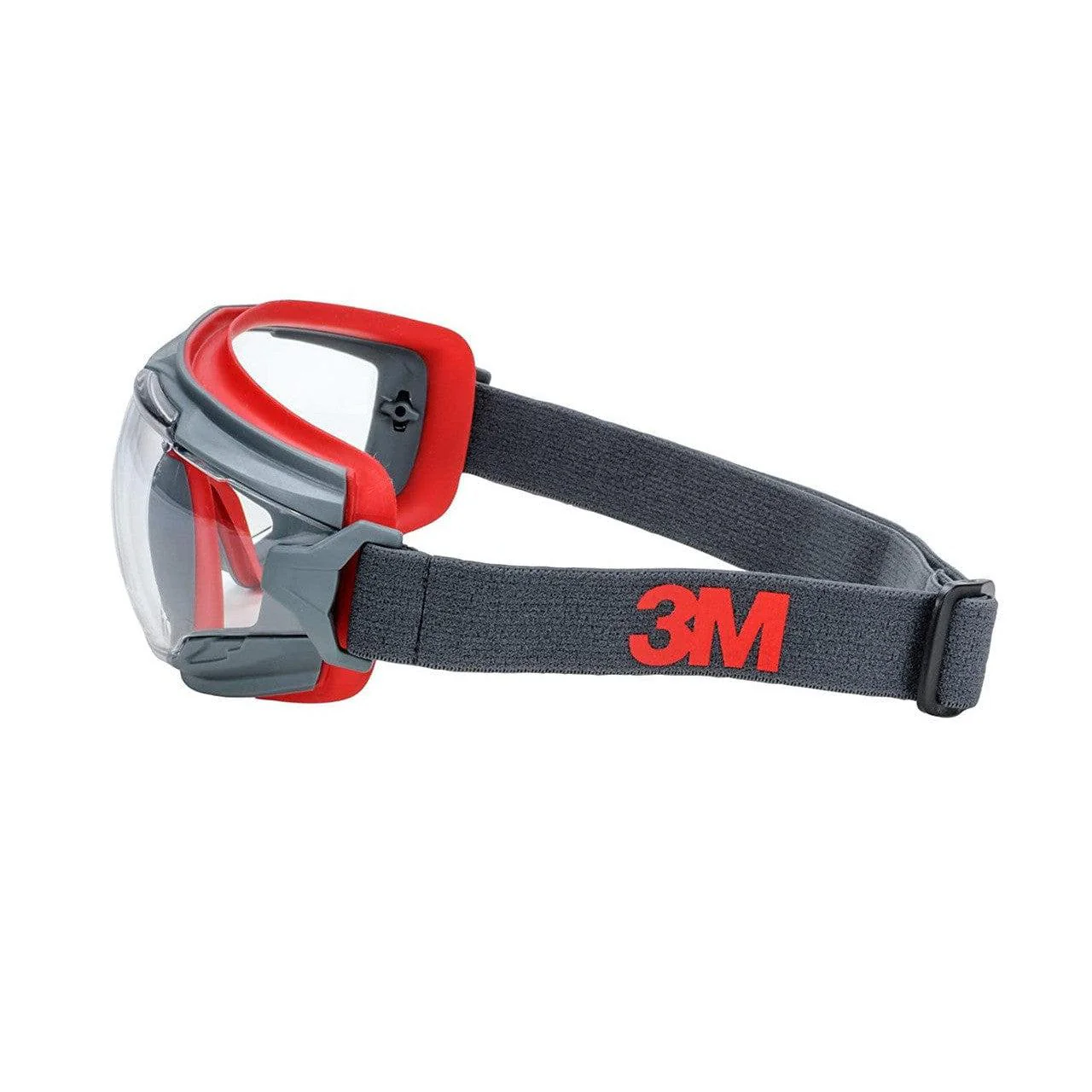 3M GoggleGear 500 Gray/Red Frame with Clear Scotchgard Anti-Fog Lens - Image 6