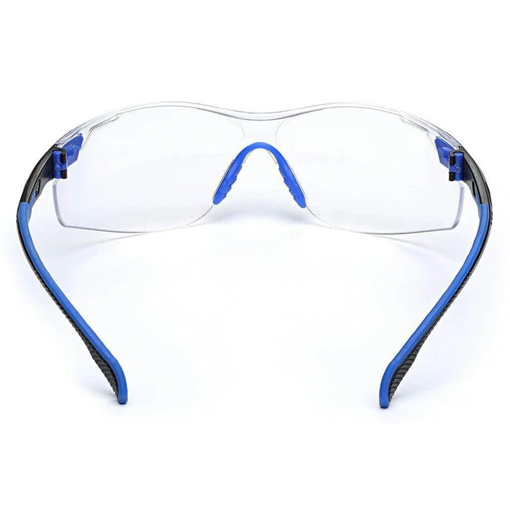 3M Solus Safety Glasses Blue with Foam Kit and Clear Anti-Fog Lens - Image 3