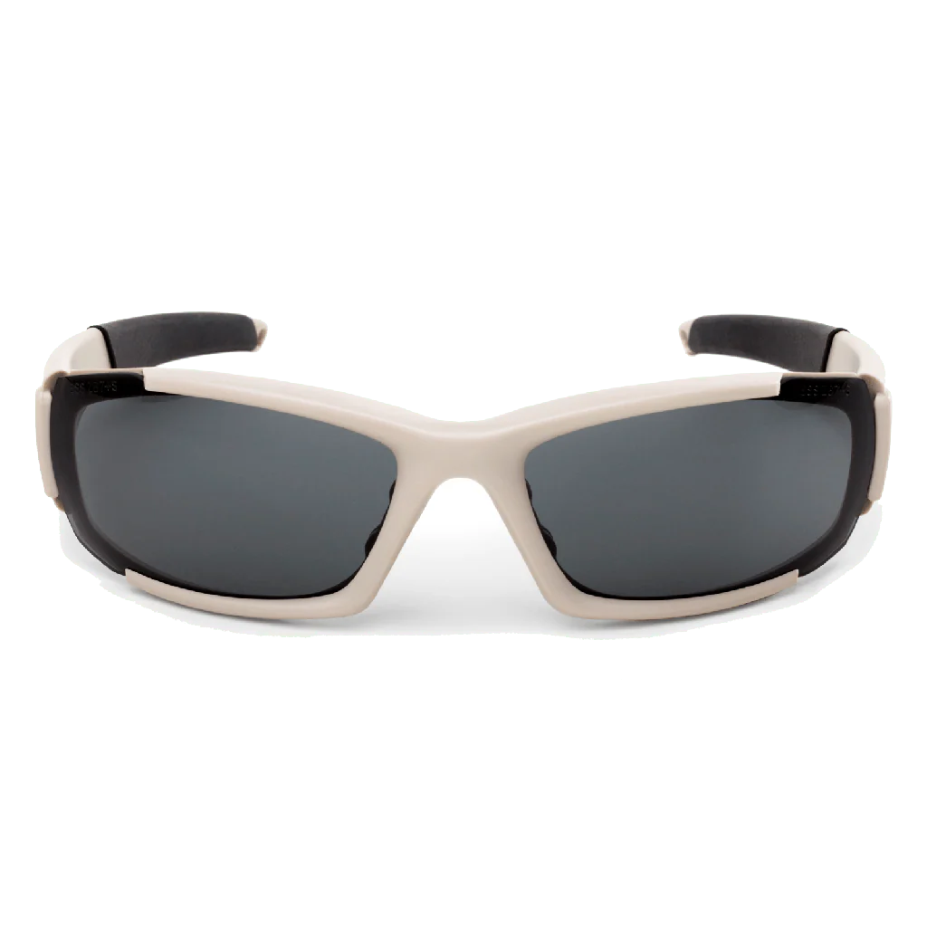 ESS CDI Ballistic Sunglasses with Terrain Tan Frame and Clear and Smoke Lenses - Image 4