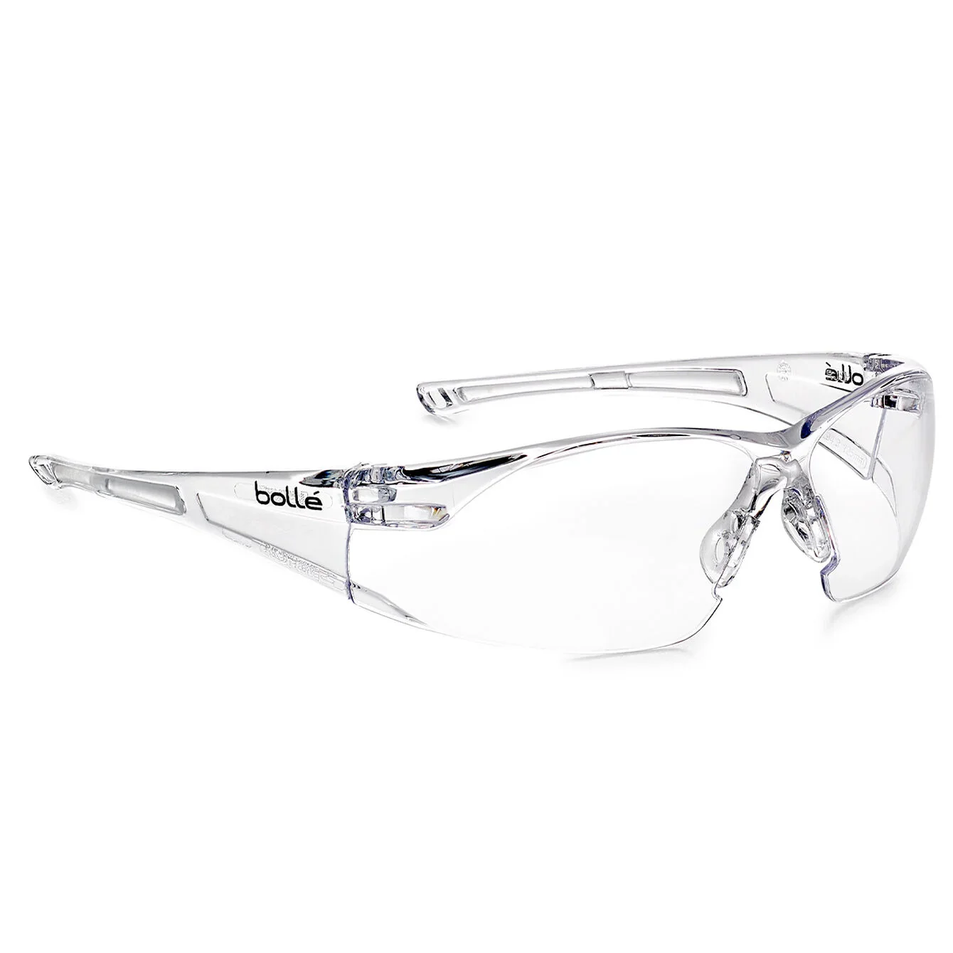 Bolle Rush Safety Glasses with Clear HD Hydrophobic Anti-Fog Lenses - Image 3