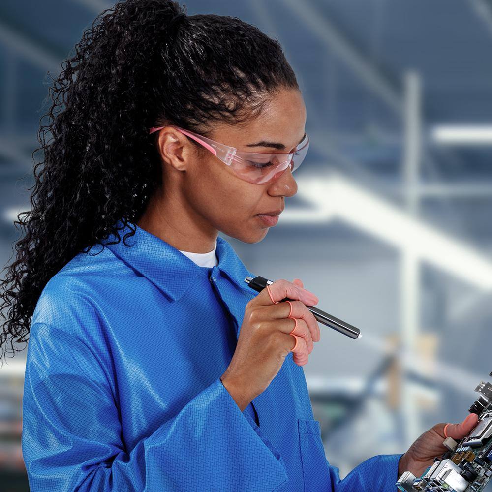 Bouton Eva Women's Safety Glasses with Pink Temples and Pink #1 Lens - Image 6