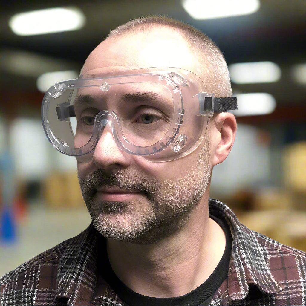 MCR Safety 2237R Non-Vented Chemical Splash Goggle Clear Anti-Fog Lens - Image 4