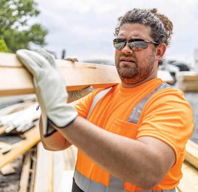 Crossfire ES5 Safety Glasses Black with Blue Mirror Lenses - Image 3