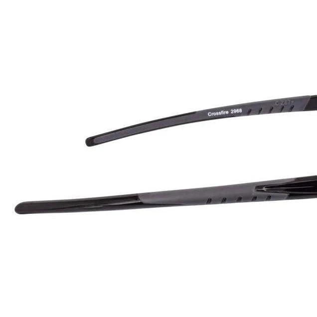 Crossfire ES5 Safety Glasses Black with Blue Mirror Lenses - Image 8