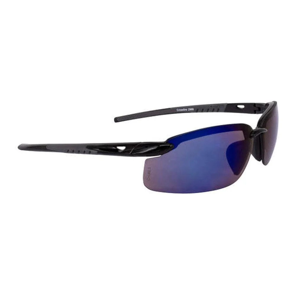 Crossfire ES5 Safety Glasses Black with Blue Mirror Lenses - Image 9