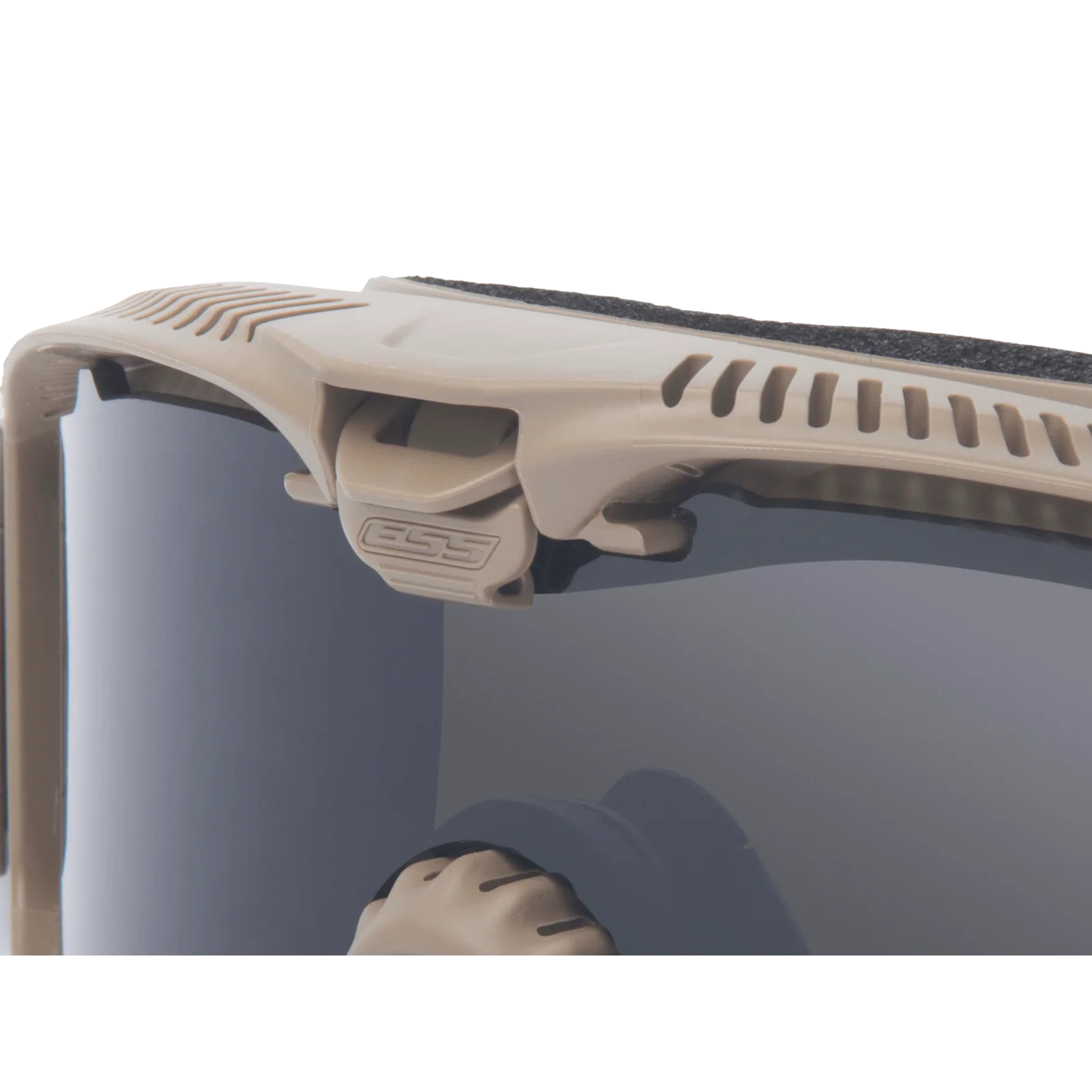 ESS Influx Ballistic Goggle Terrain Tan with Clear and Smoke Lenses - Image 4