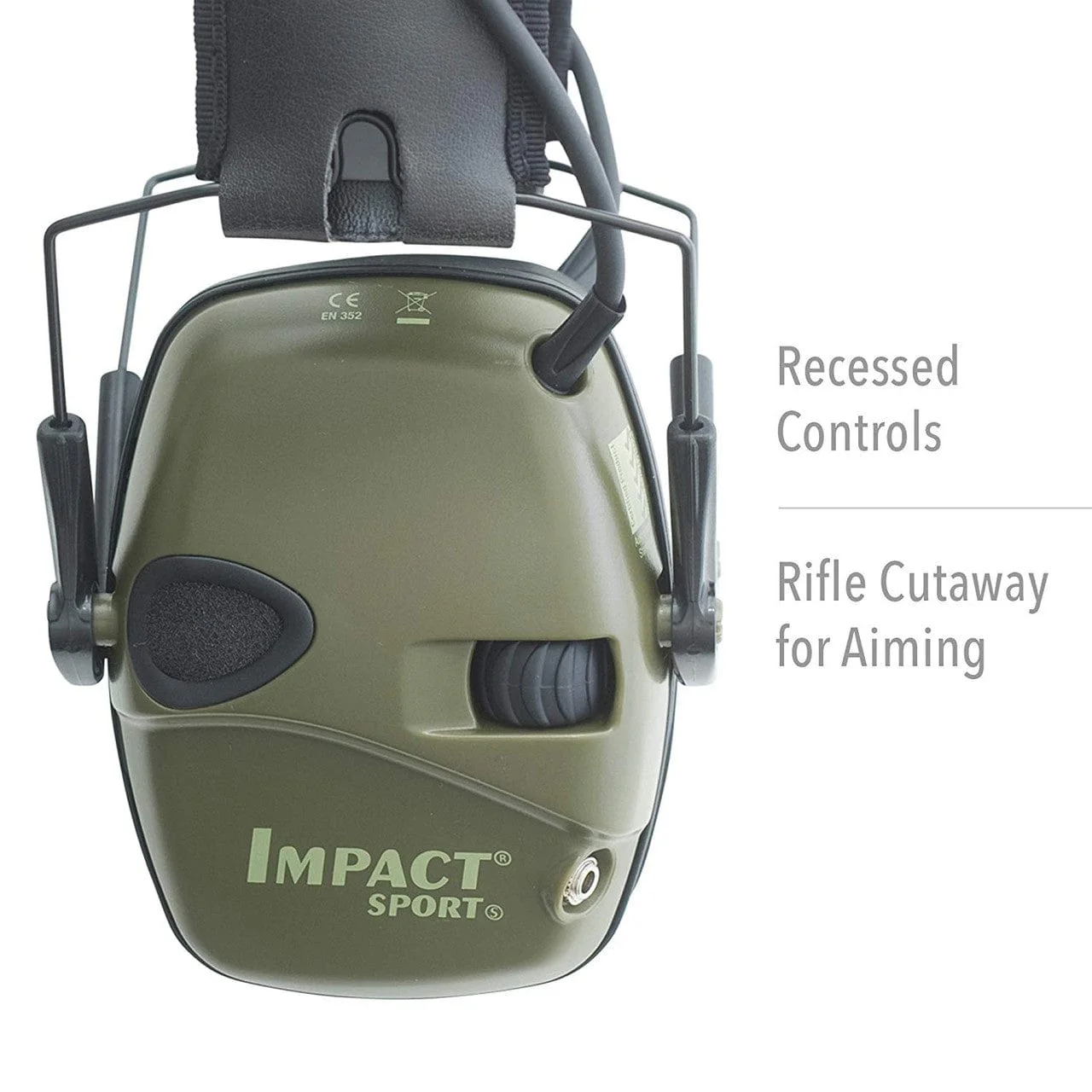 Howard Leight Impact Sport Electronic Earmuffs NRR 22, Clasic OD Green - Image 5