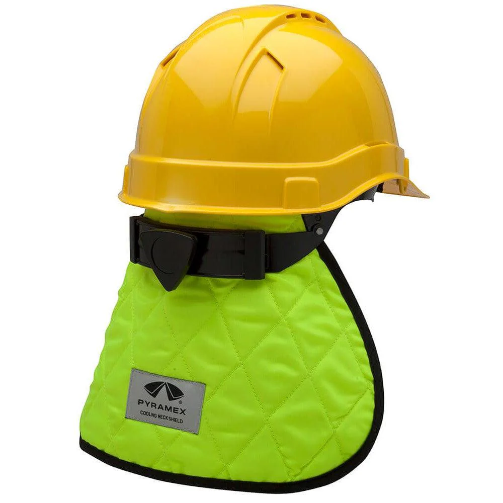 Pyramex CNS130 Cooling Hard Hat Pad & Neck Shade Hi-Vis Lime - Image 4