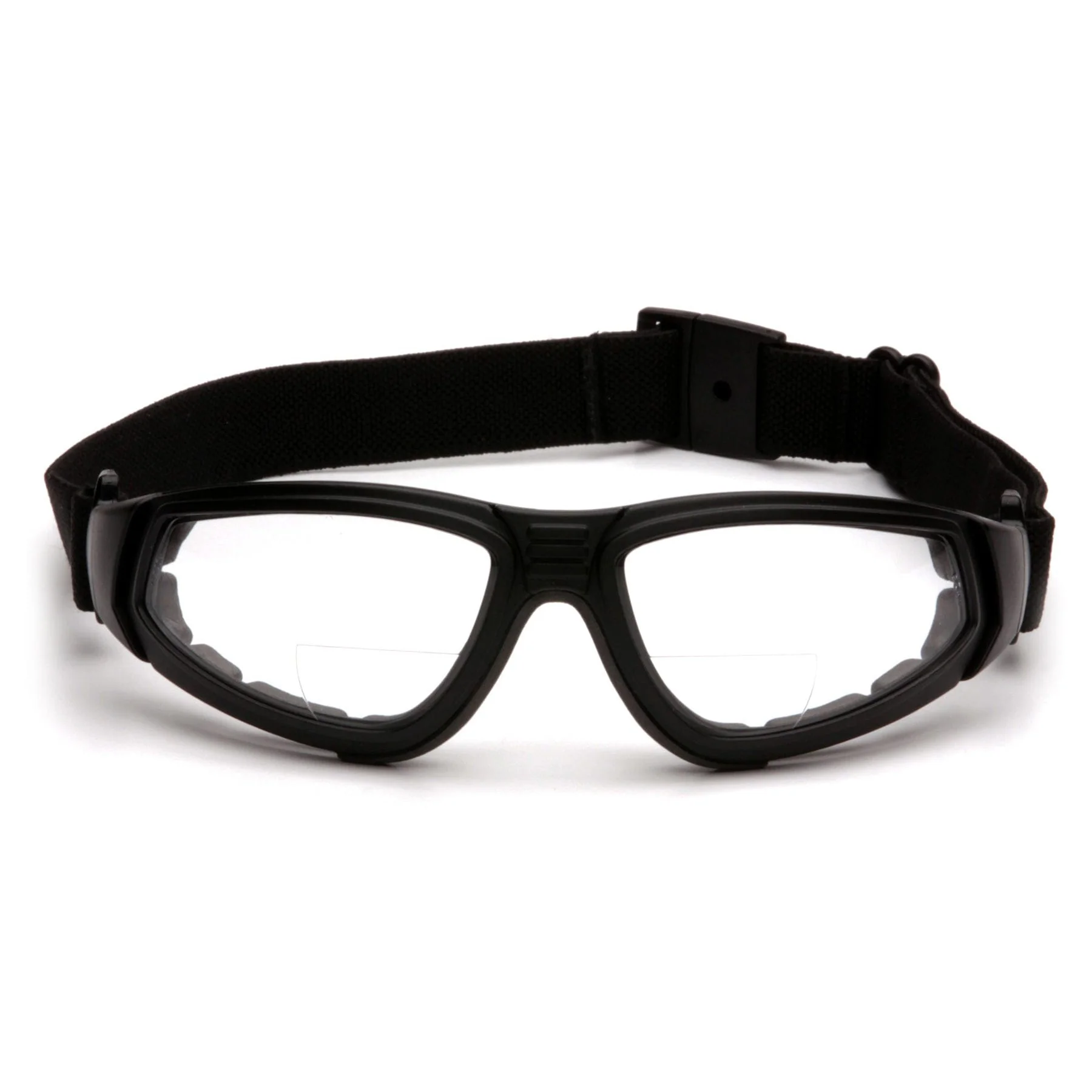 Pyramex XSG Bifocal Safety Goggle Black Frame Clear Anti-Fog Lens - Image 3