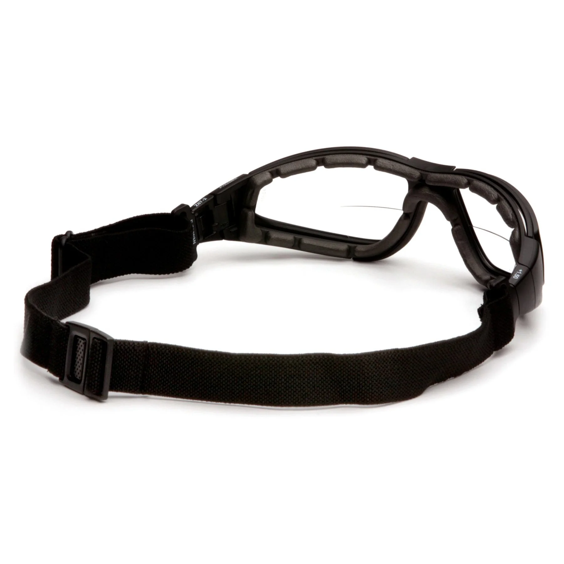 Pyramex XSG Bifocal Safety Goggle Black Frame Clear Anti-Fog Lens - Image 5
